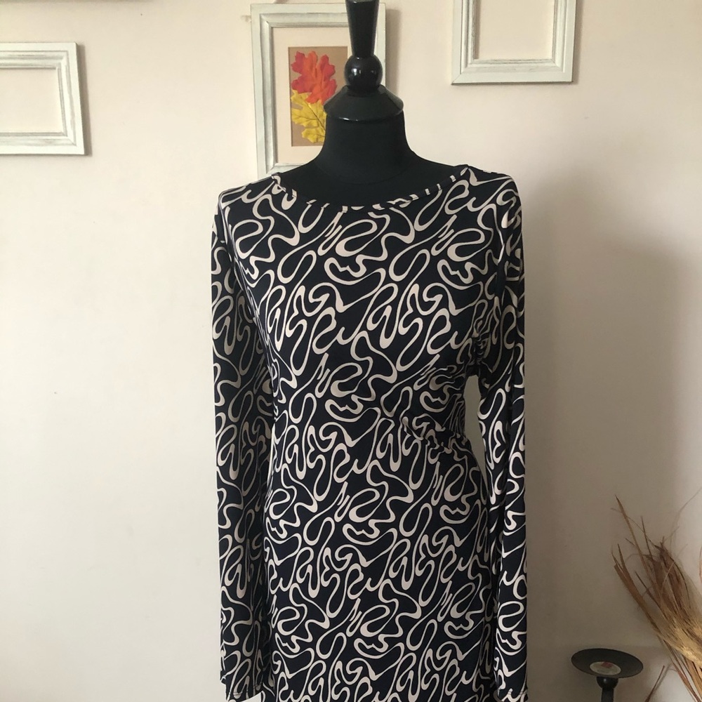 3X Fashion To Figure Bodycon Dress navy/cream
